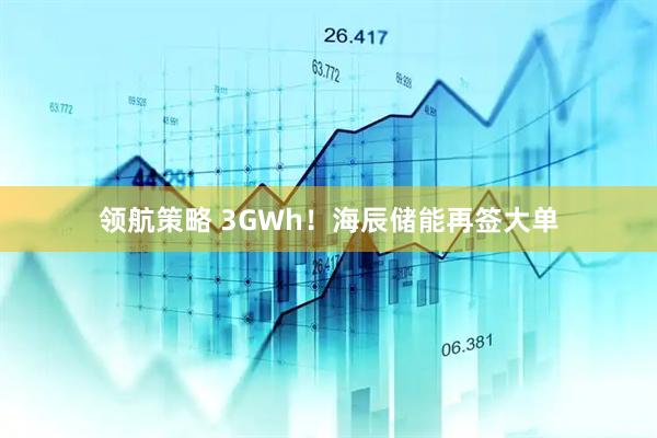 领航策略 3GWh！海辰储能再签大单